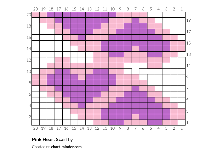 Pink Heart Scarf