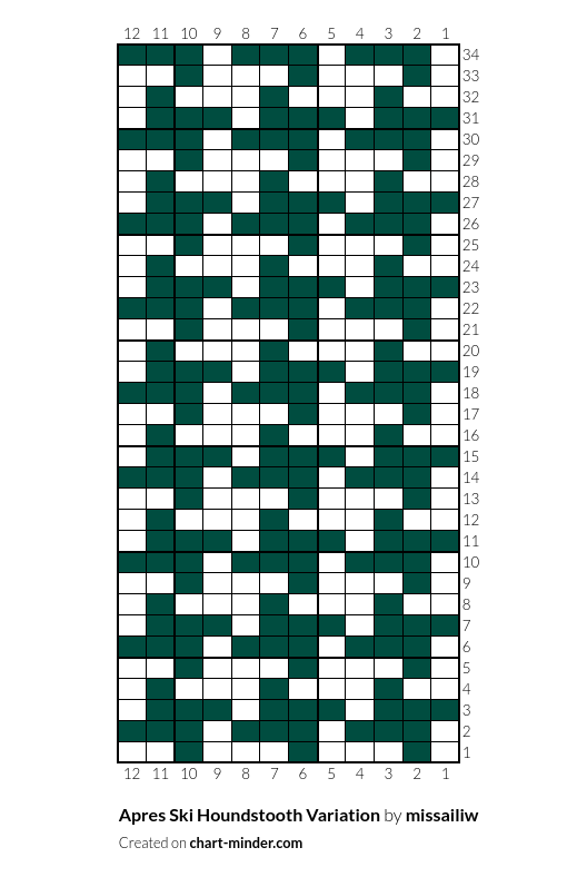 Apres Ski Houndstooth Variation