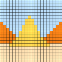 16. pyramids/silhouette of egypt