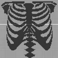 Copy of skeleton sweater front panel