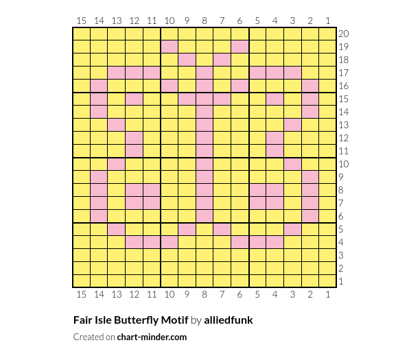 Fair Isle Butterfly Motif