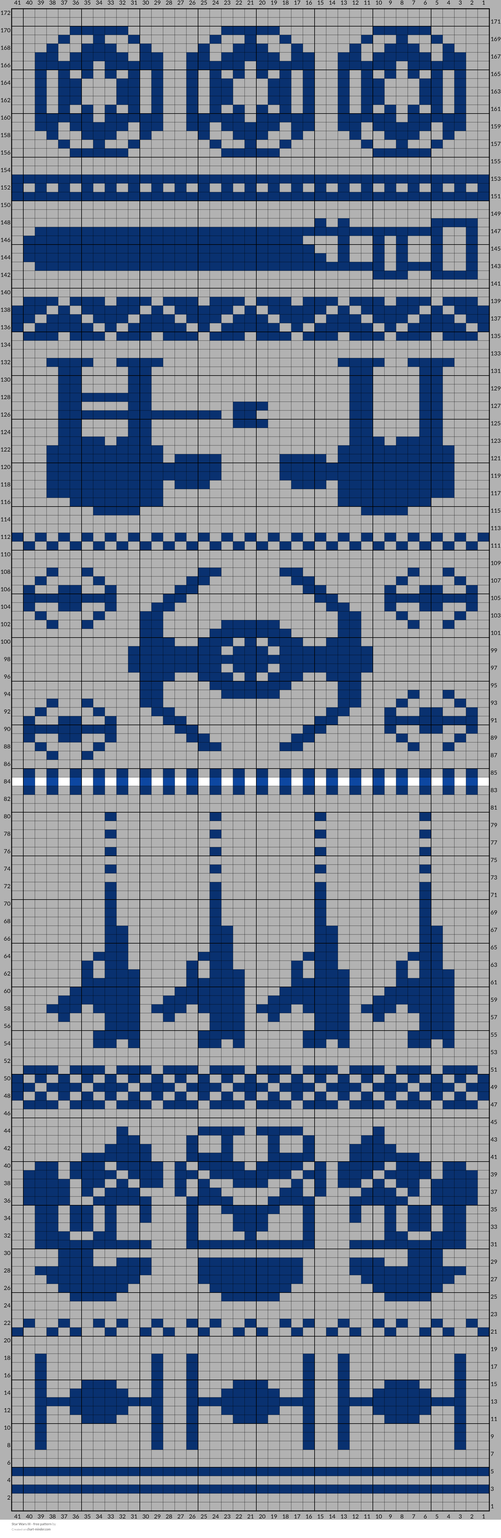 Star Wars III - free pattern