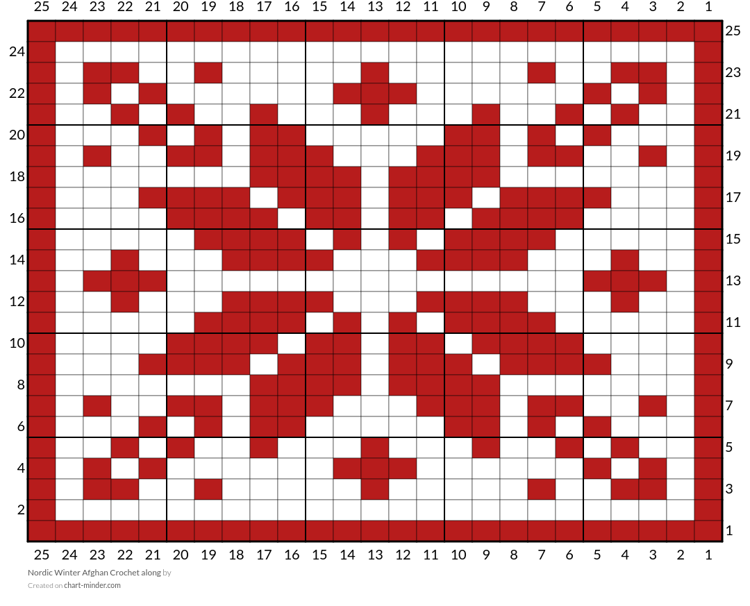 Nordic Winter Afghan Crochet along
