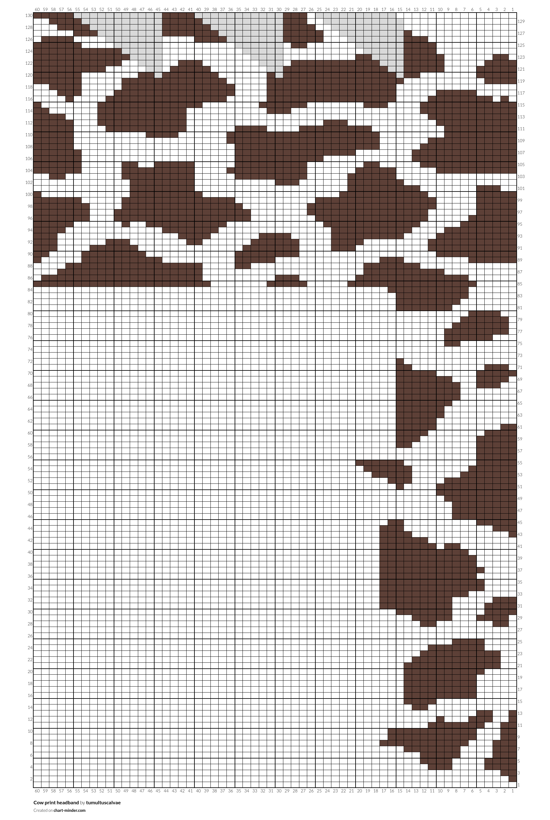 Cow print headband