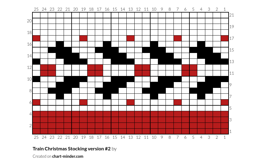 Train Christmas Stocking version #2