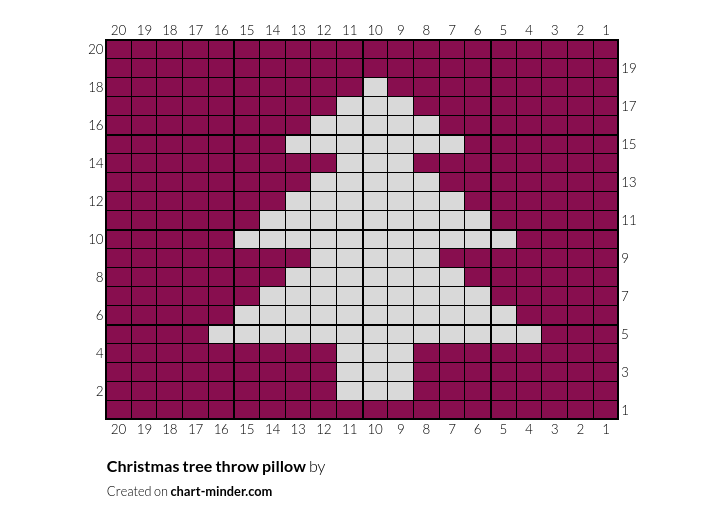 Christmas tree throw pillow