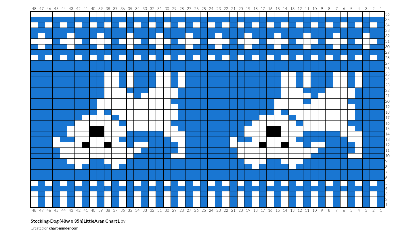Stocking-Dog (48w x 35h)LittleAran Chart1