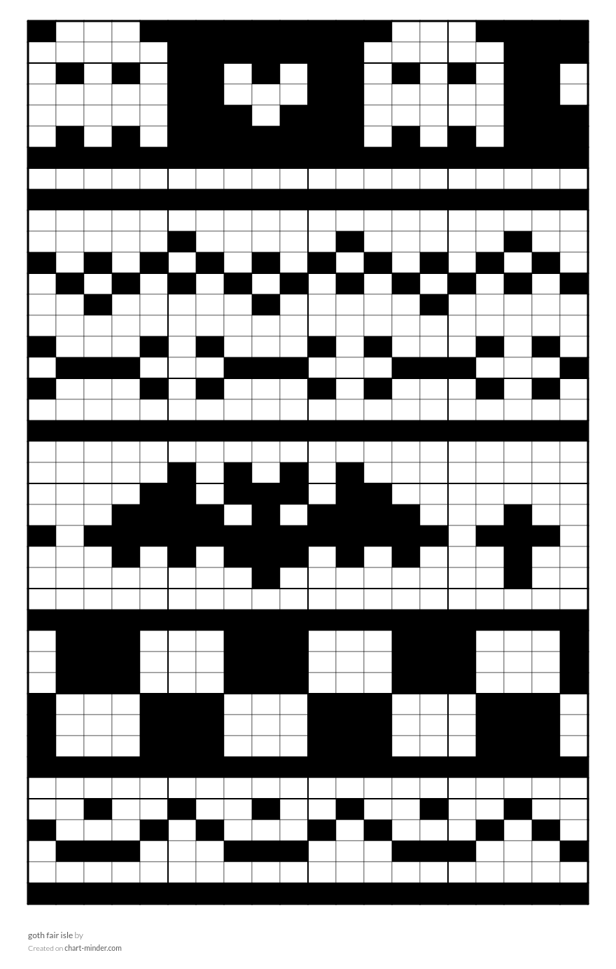 goth fair isle