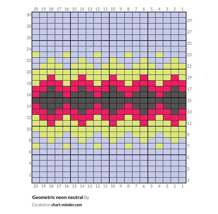 Geometric neon neutral