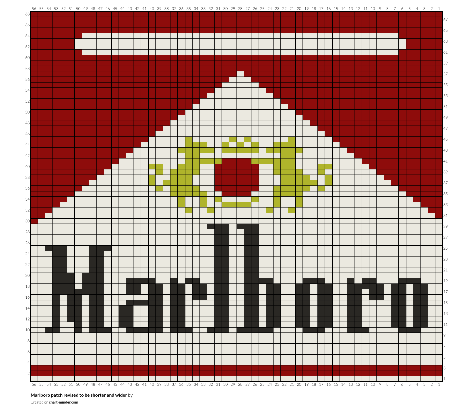 Marlboro patch revised to be shorter and wider
