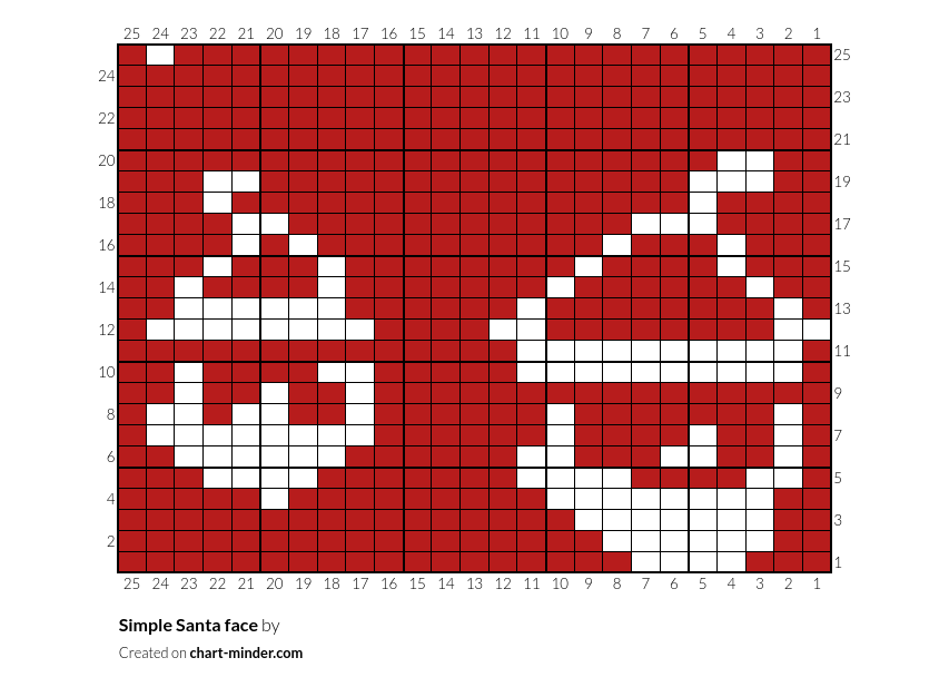 Simple Santa face