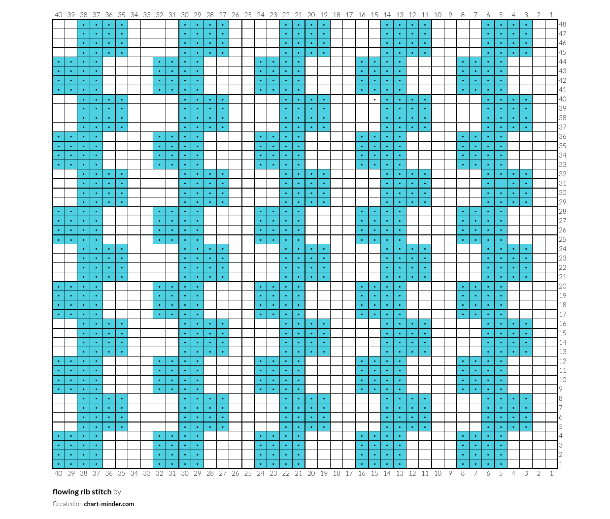 flowing rib stitch