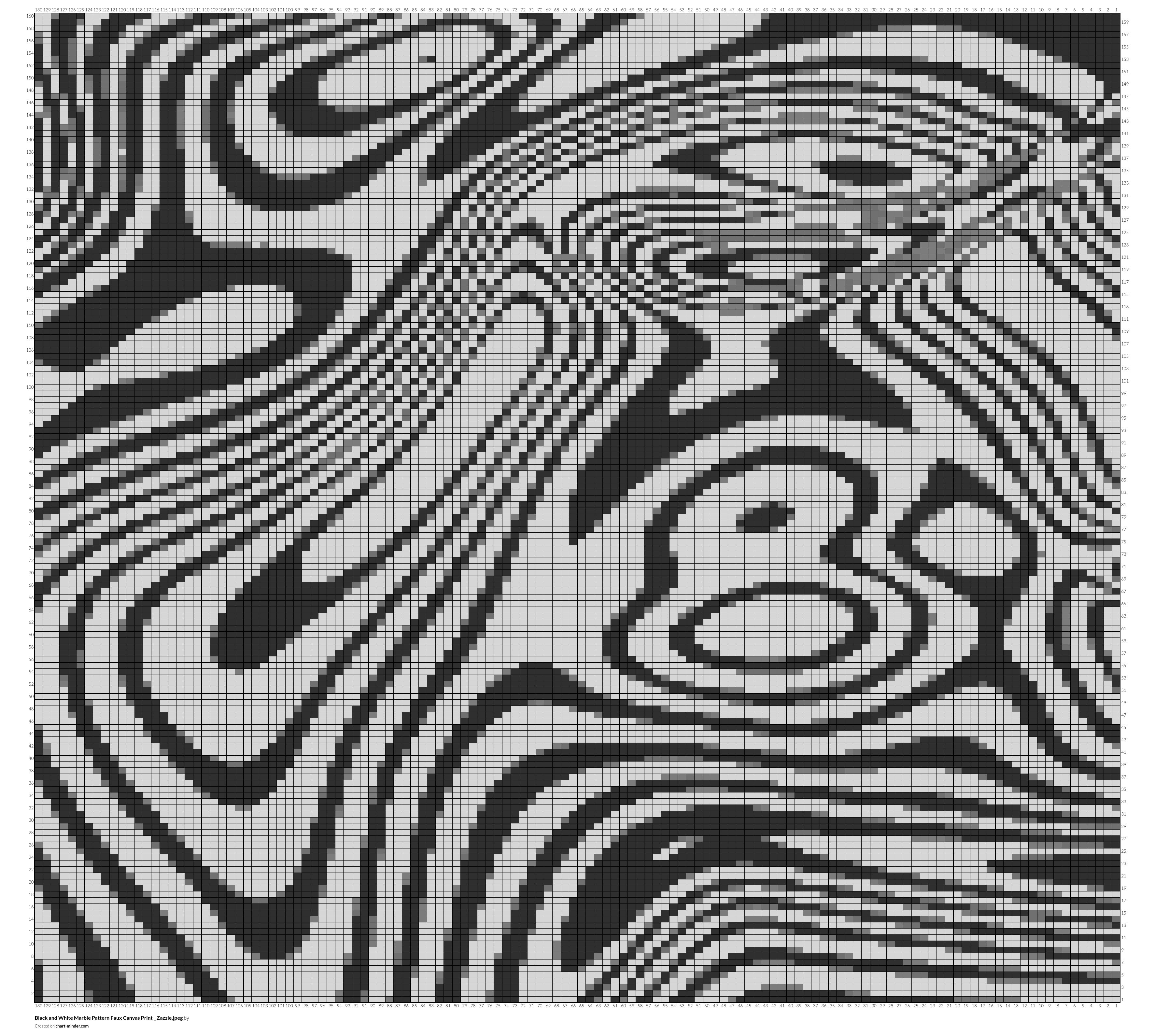 Black and White Marble Pattern Faux Canvas Print _ Zazzle.jpeg