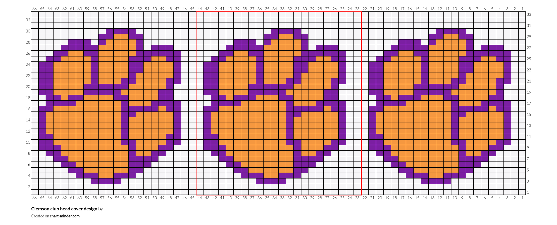 Clemson club head cover design