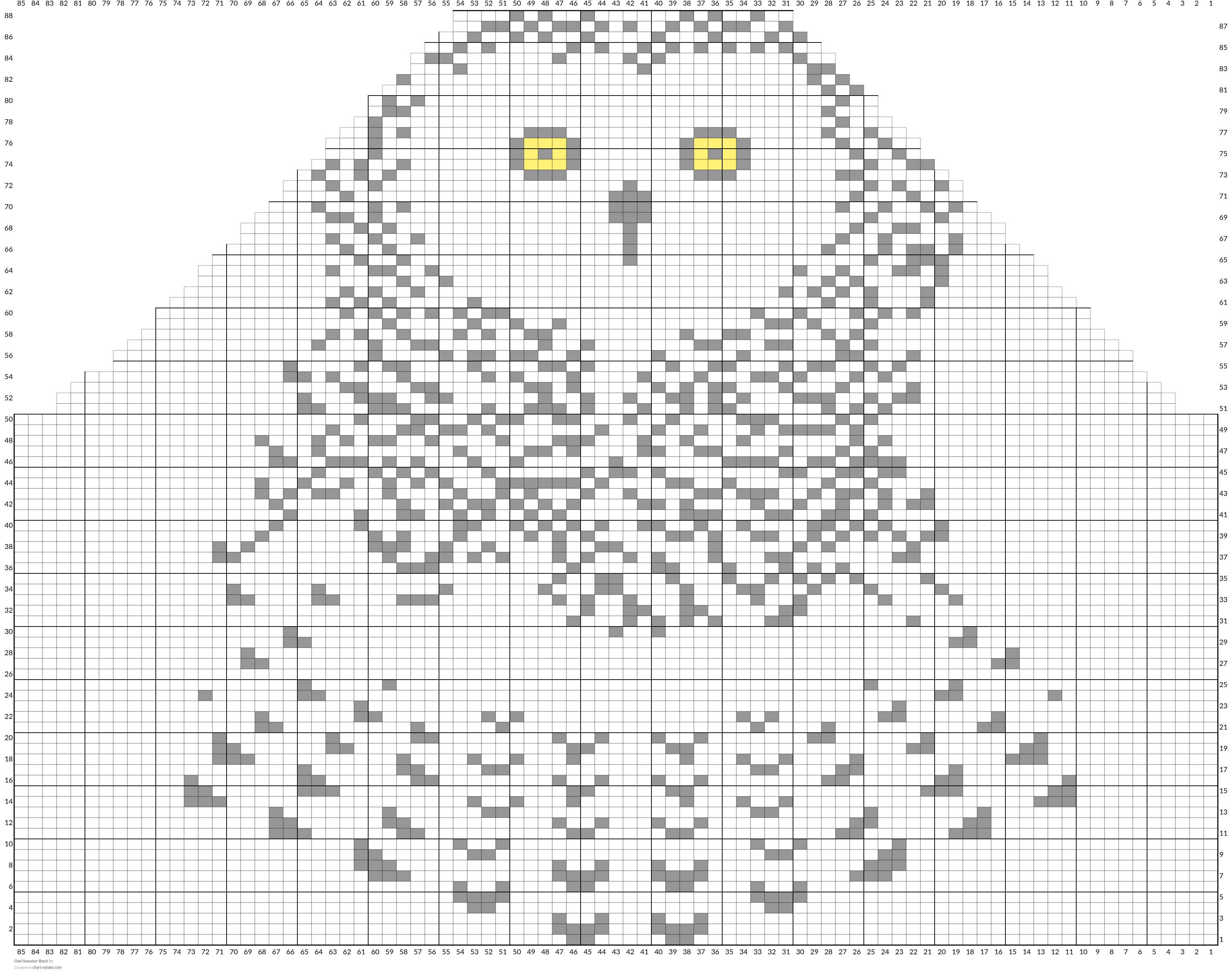Owl Sweater Back
