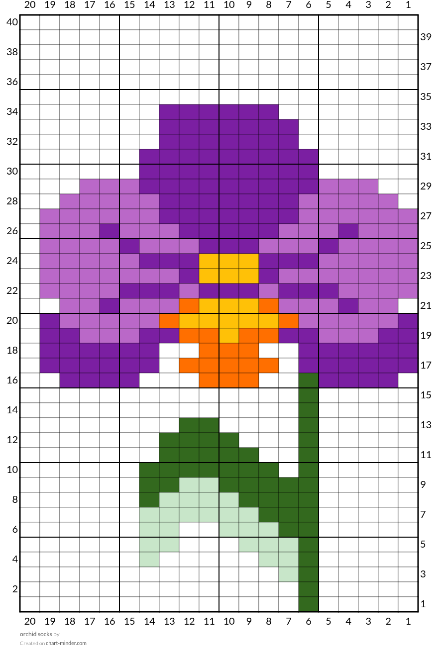 orchid socks