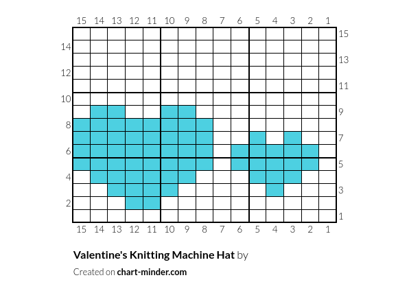 Valentine's Knitting Machine Hat