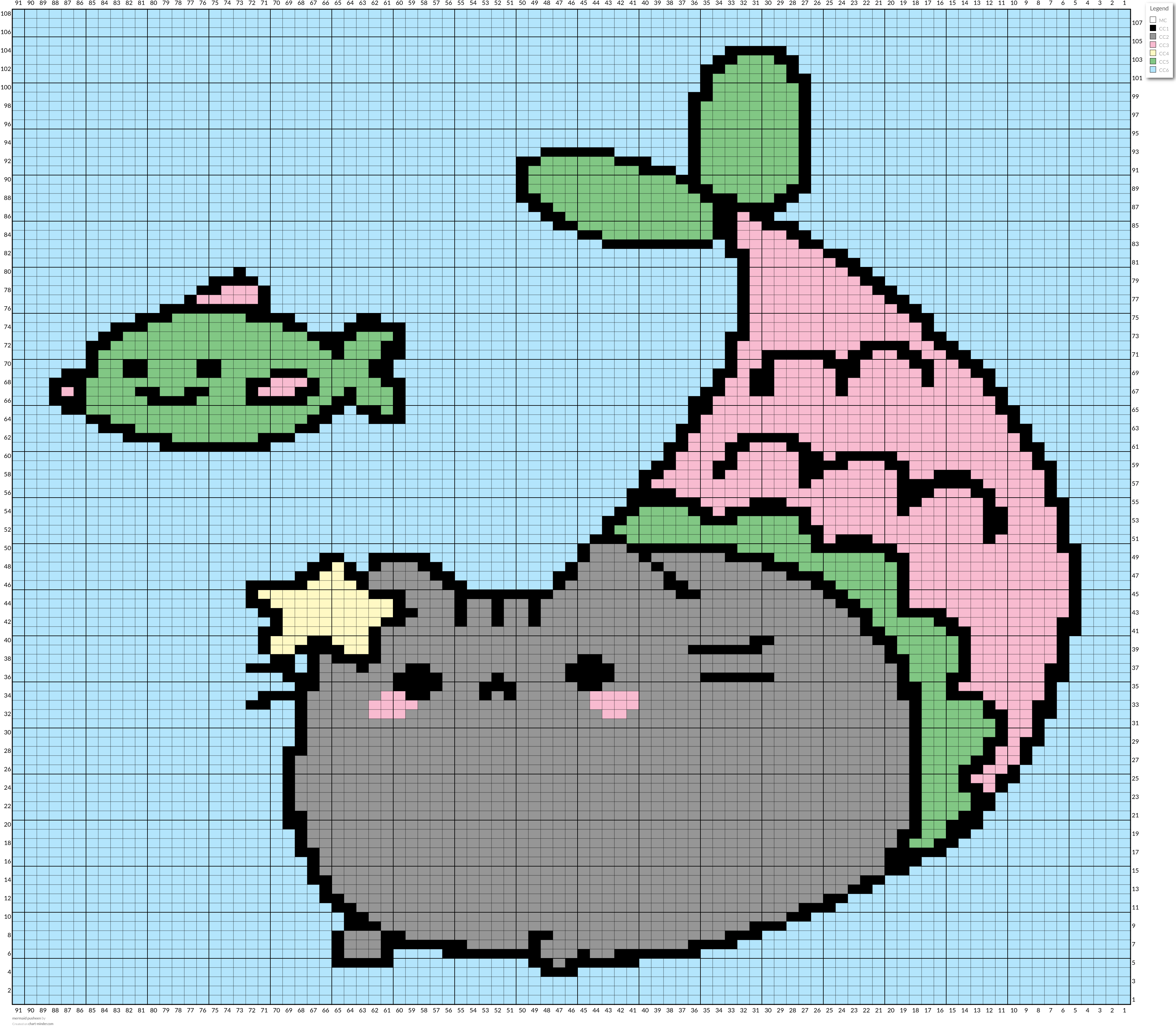 mermaid pusheen