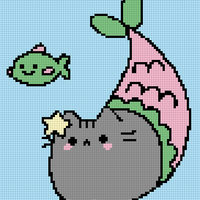 mermaid pusheen