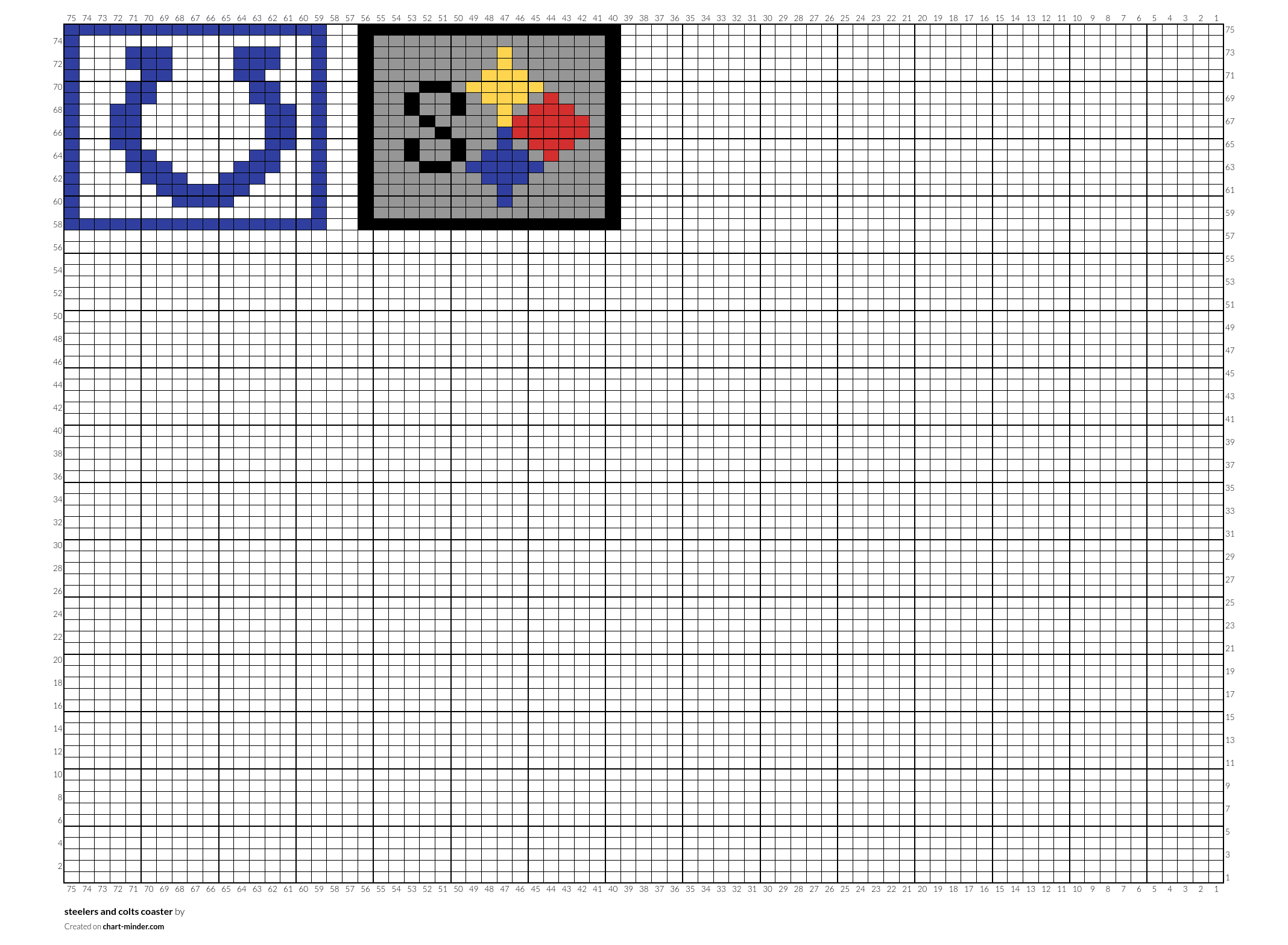 steelers and colts coaster