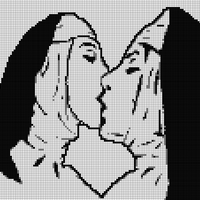 Copy of THE nuns kissing first copy