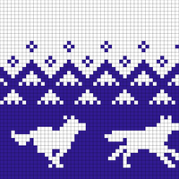 NEW Running Wolves (50 stitches)