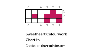 Sweetheart Colourwork Chart