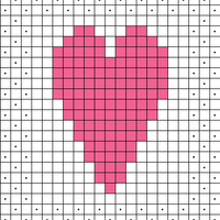 Heart Intarsia Coaster