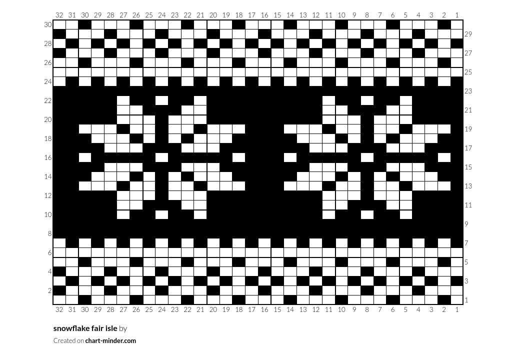 snowflake fair isle