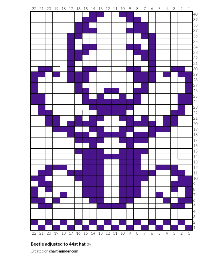 Beetle adjusted to 44st hat