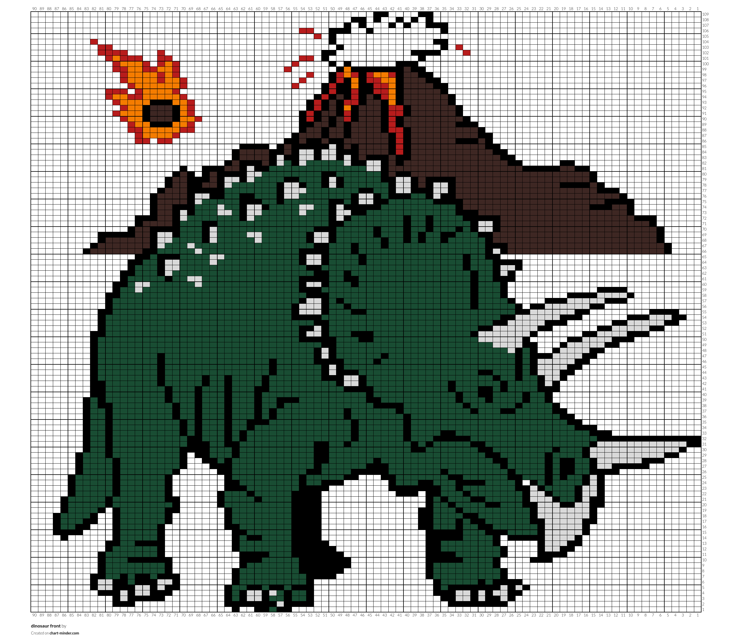 dinosaur front