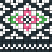 kwiat różowy żakard