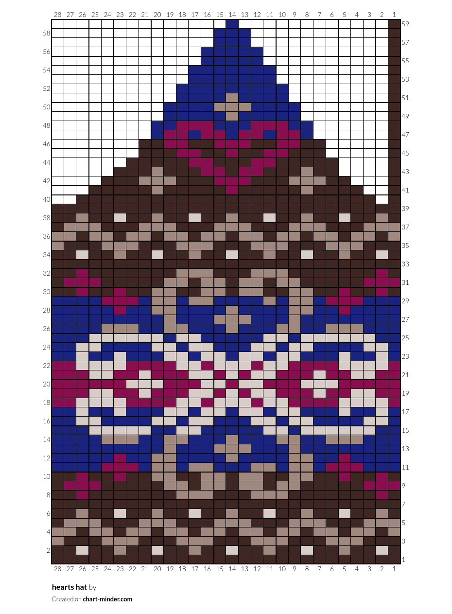 hearts hat