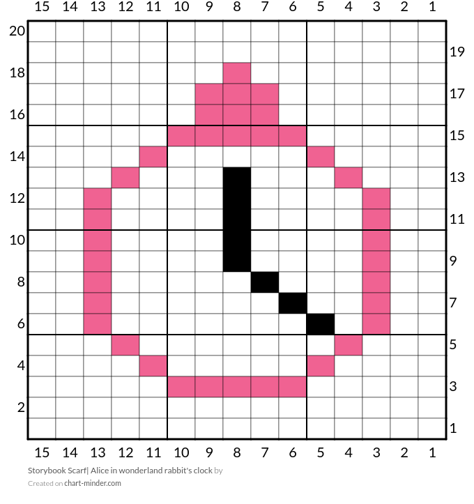 Storybook Scarf| Alice in wonderland rabbit's clock