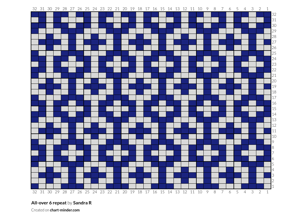 All-over 6 repeat