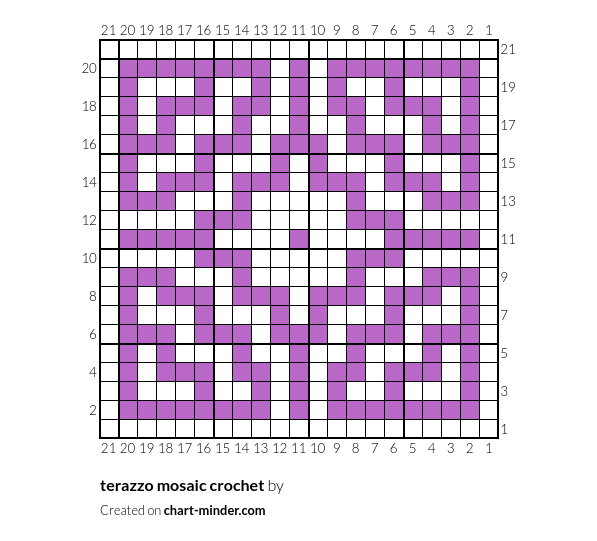 terazzo mosaic crochet