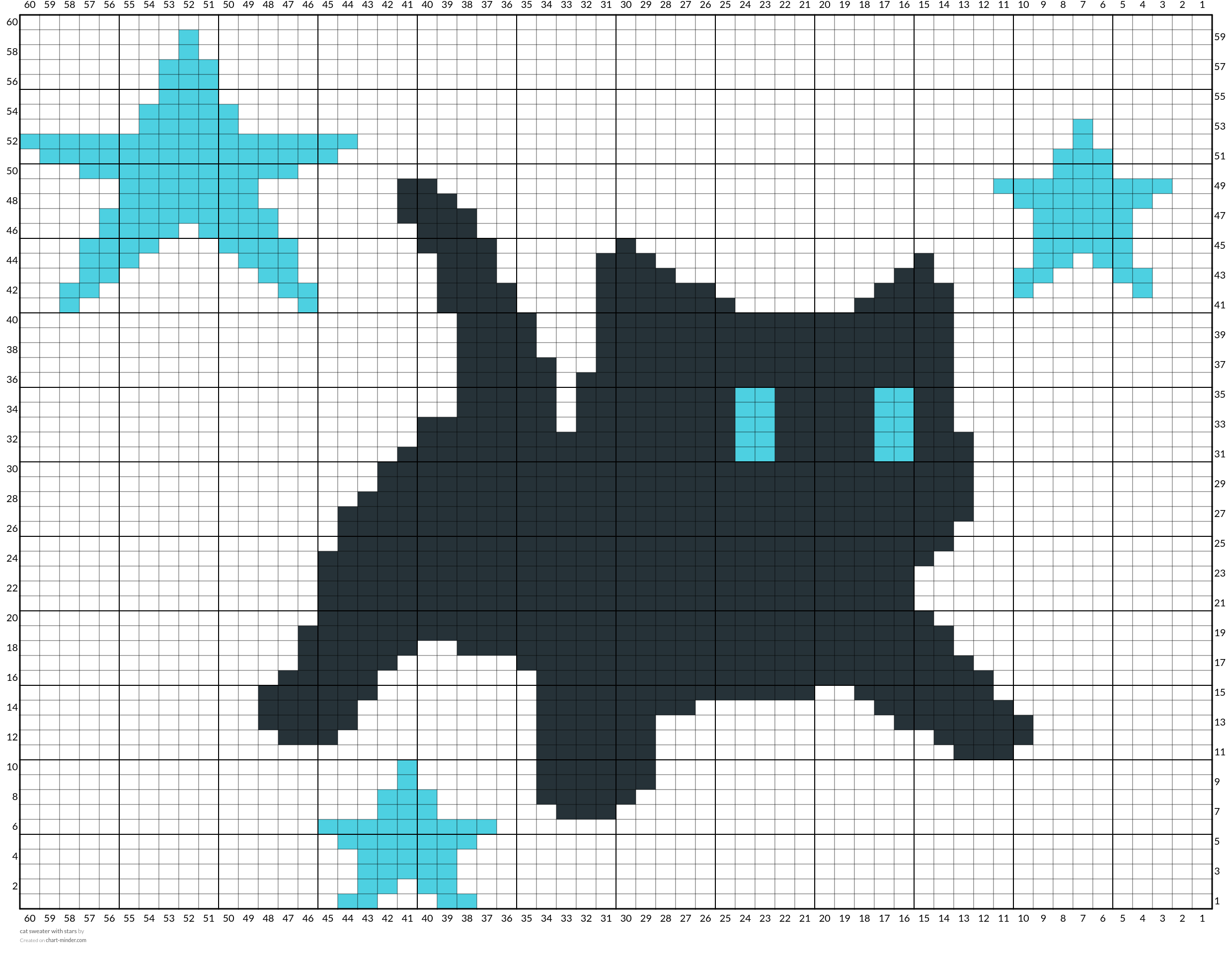cat sweater with stars