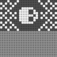 grey with longer version of skull with pattern