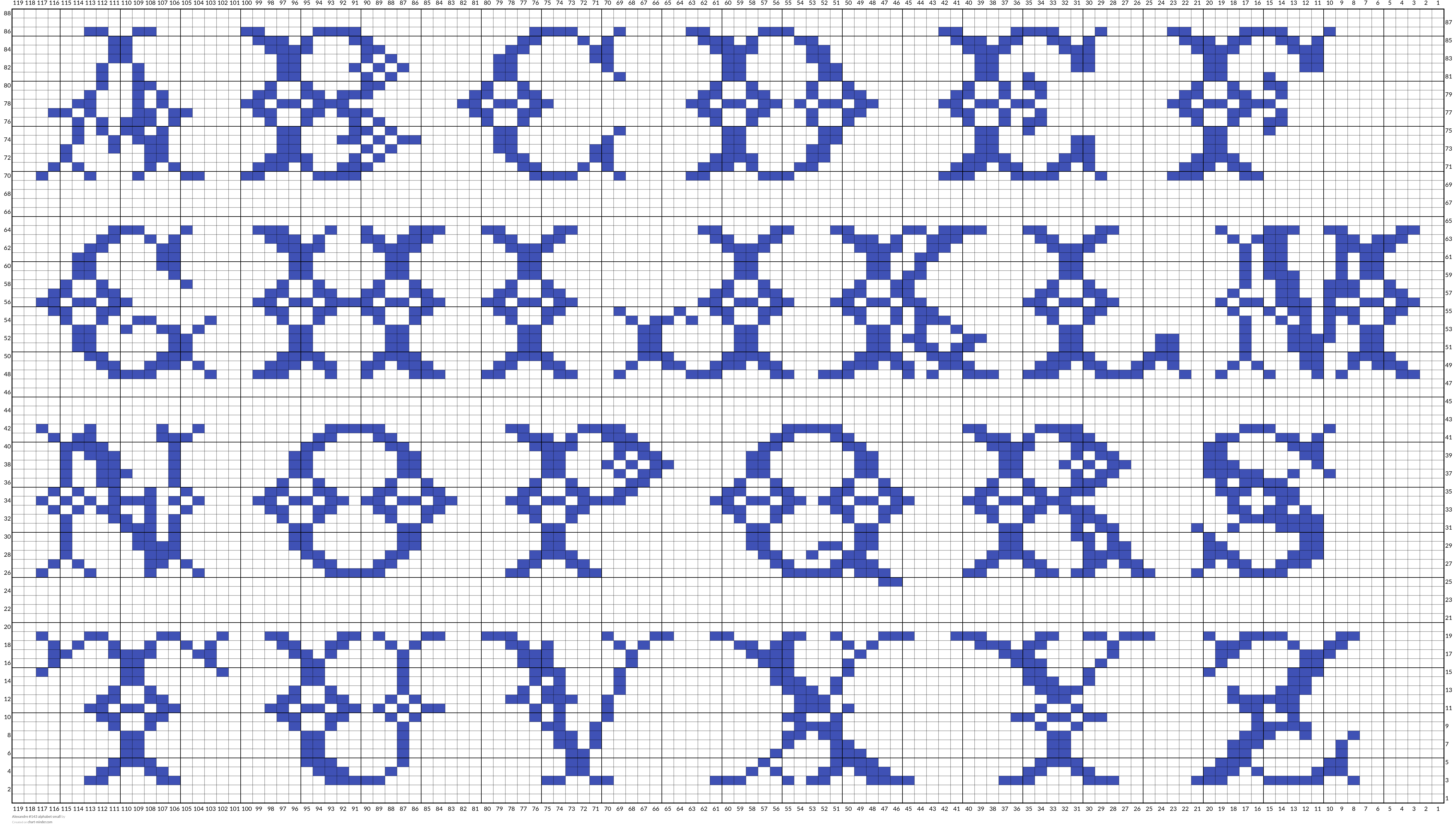 Alexandre #143 alphabet small