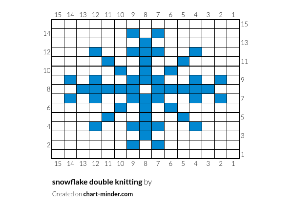 snowflake double knitting