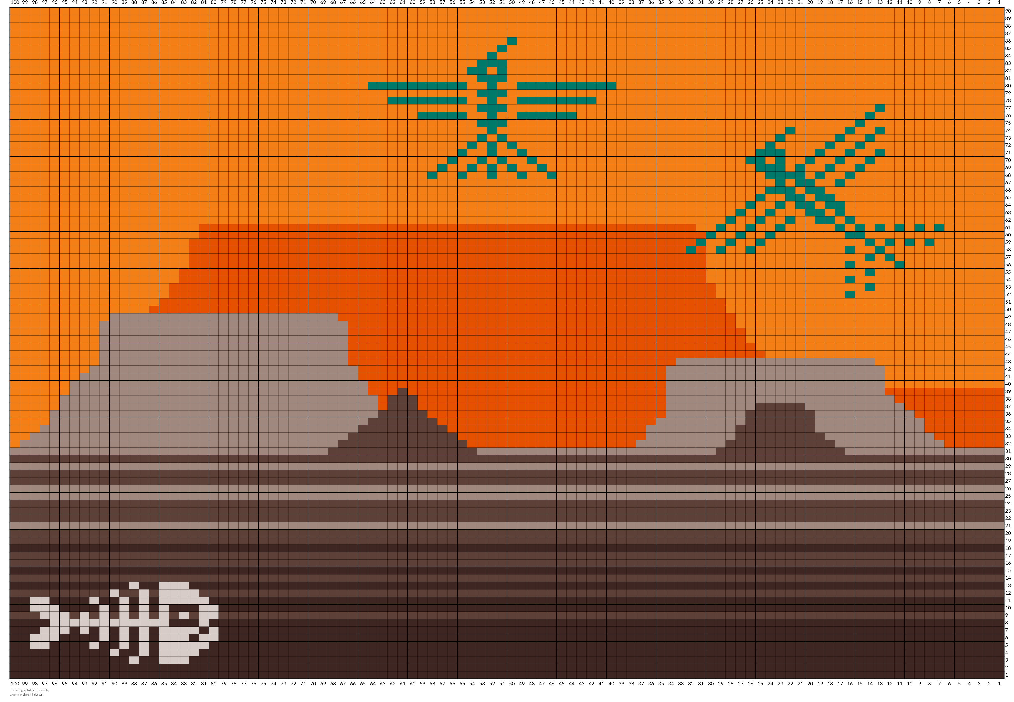 nm pictograph desert scene