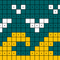 Flat knit Chart 1 Wave