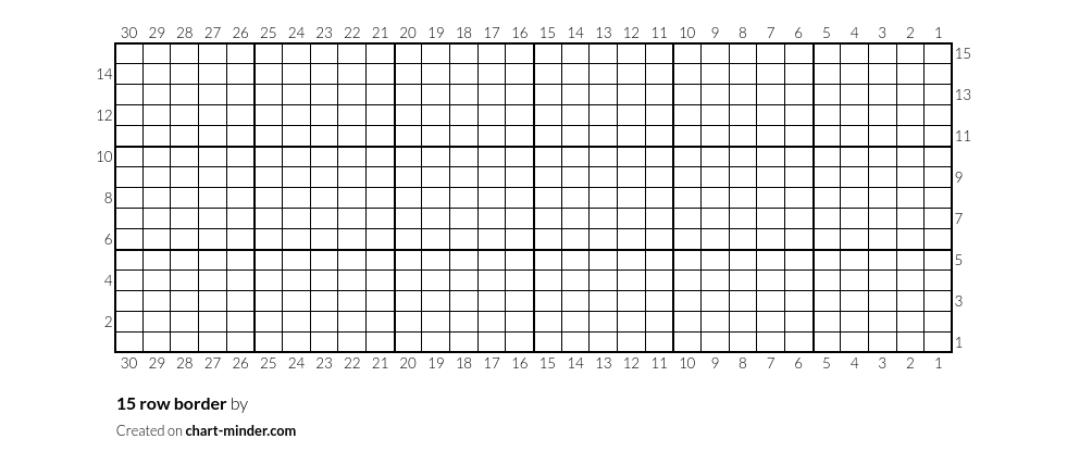 15 row border