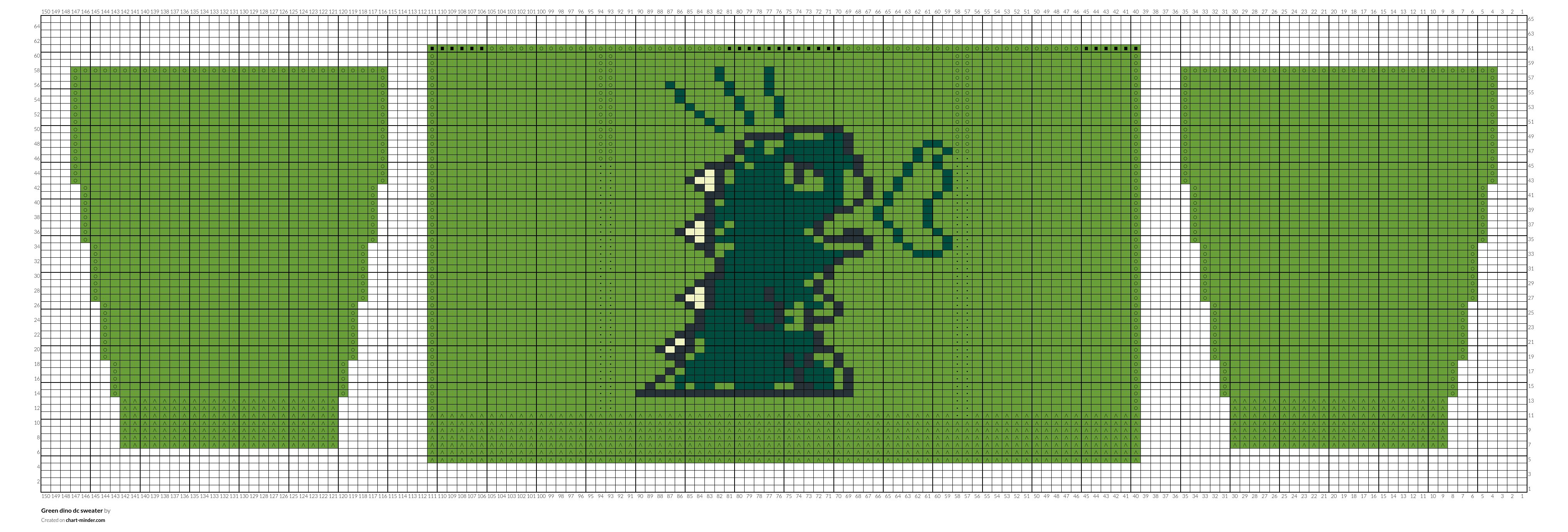 Green dino dc sweater