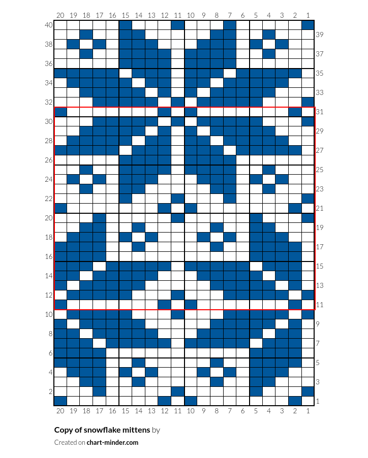 Copy of snowflake mittens