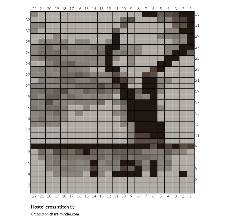 Hostel cross stitch