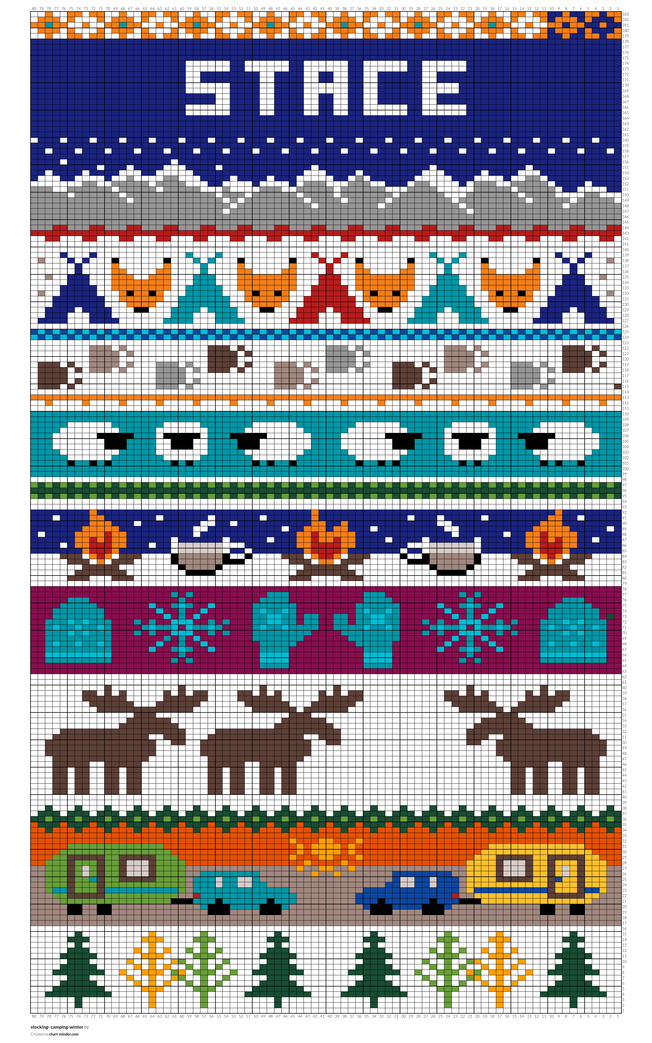 stocking- camping-winter