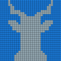 Deer head baby blanket