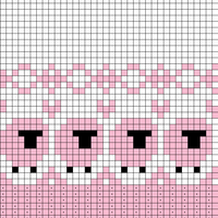 Copy of pink & white sheep