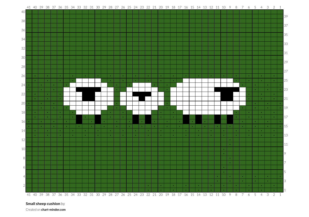 Small sheep cushion